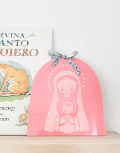 PLACA decorativa Virgencita y Niño Jesús